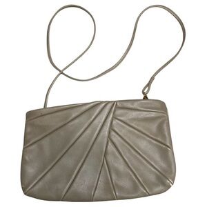 Vintage 1980’s Portofino Collection Taupe Leather Pleather Shoulder Purse